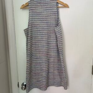 Anthropologie Akemi+Kin Striped Sleeveless Turtleneck Sweater